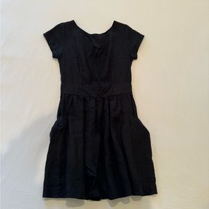 Kenny, black linen, dress in size S.